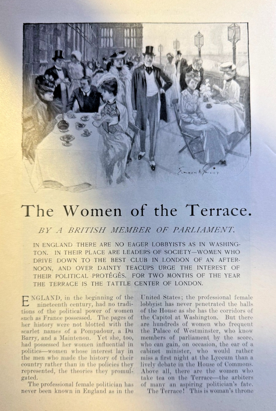 1902 London England Women of the Terrace Countess of Warwick Lady Doreen Long 1902 London England Women of the Terrace Countess of Warwick Lady Doreen Long