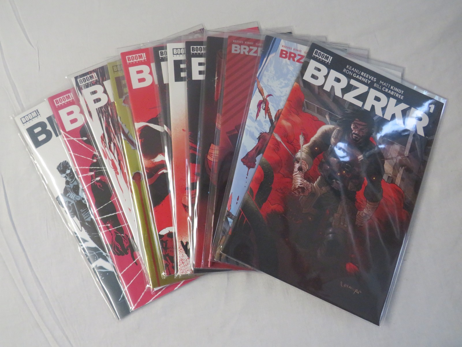 BRZRKR Complete Comic Set Issues #1-12 Lot Keanu Reeves BOOM Studios