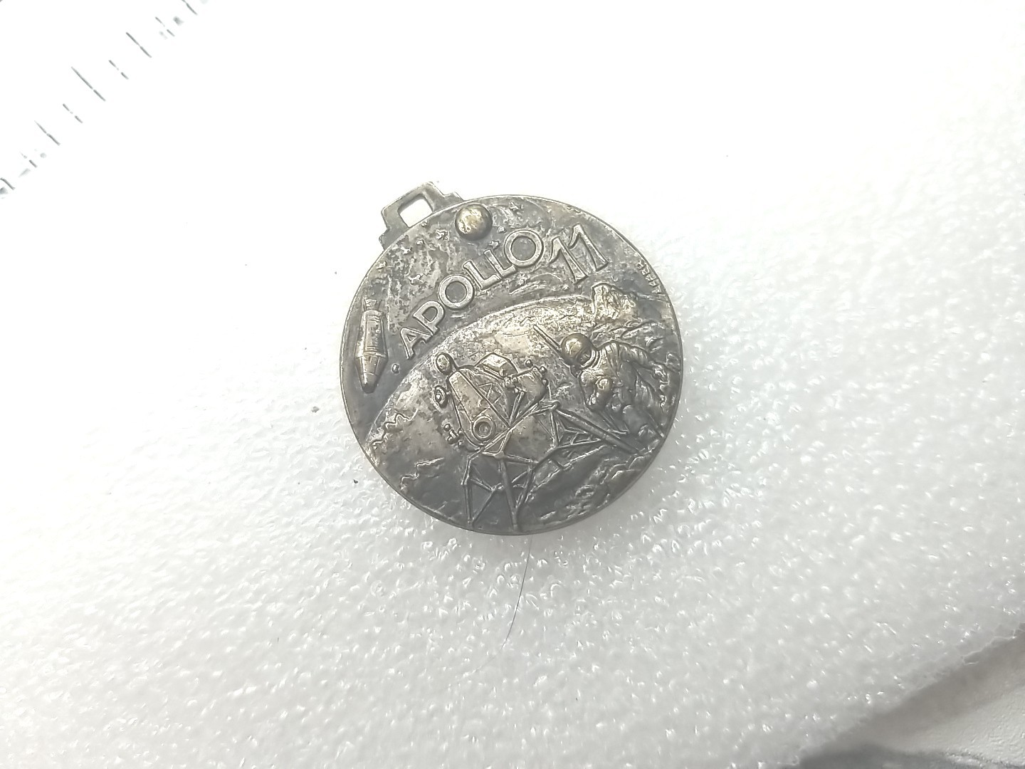APOLLO 11 MOON LANDING July 20 1969 BRASS Medallion APS BALFOUR Co APOLLO 11 MOON LANDING July 20 1969 BRASS Medallion APS BALFOUR Co