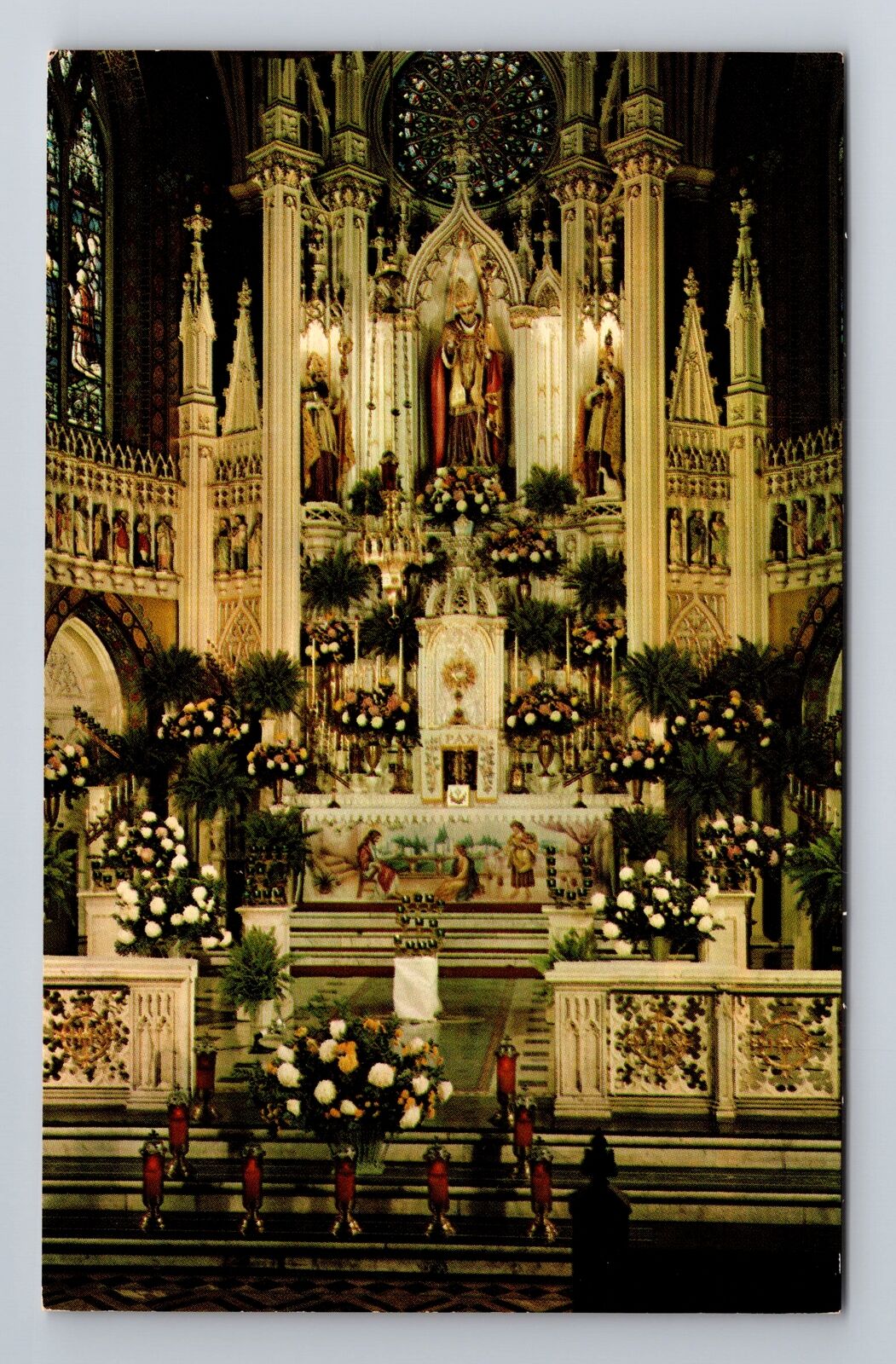 Baltimore MD- Maryland, Main Altar Street, Antique, Vintage Souvenir Postcard