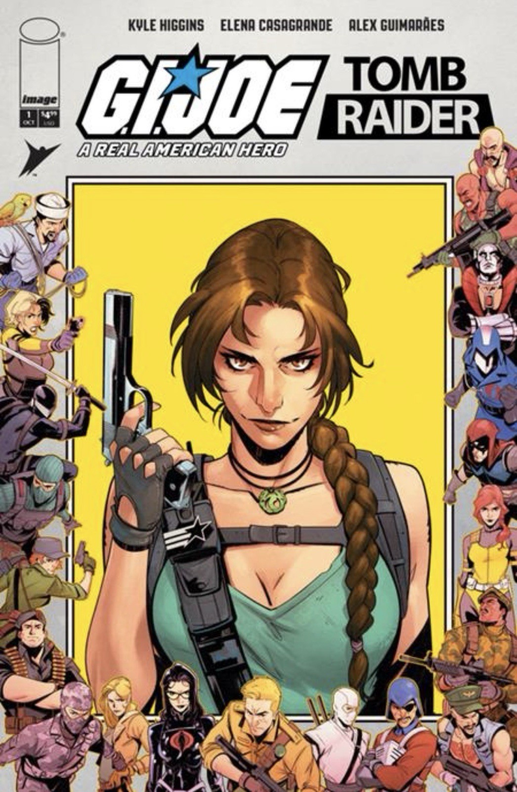 π₯ GI JOE A REAL AMERICAN HERO TOMB RAIDER #1 TAMMETTA 1:100 FOIL Variant Cvr F π₯ GI JOE A REAL AMERICAN HERO TOMB RAIDER #1 TAMMETTA 1:100 FOIL Variant Cvr F