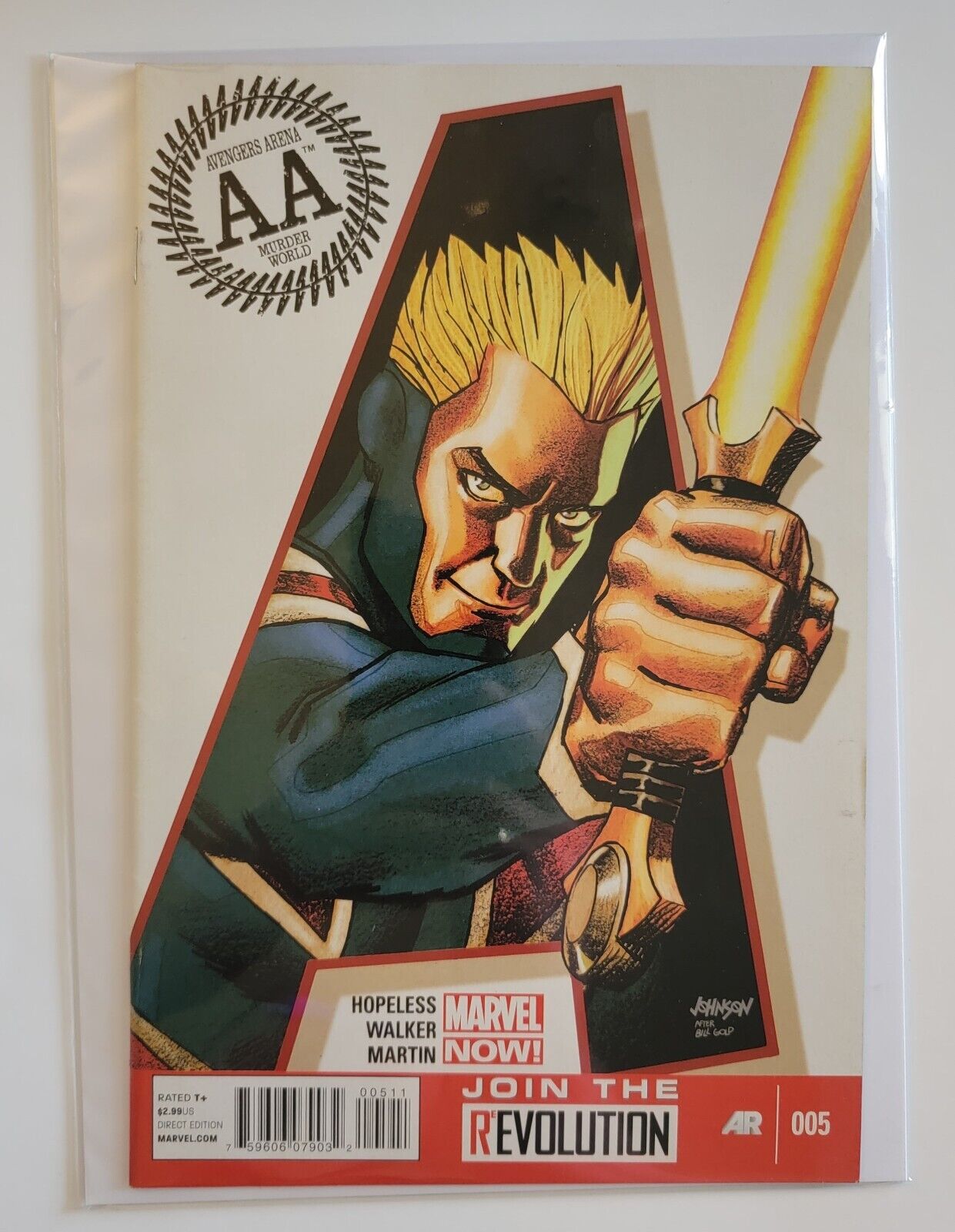 Avengers Arena Join the ReEvolution Marvel Comics #005 Bagged and Boarded