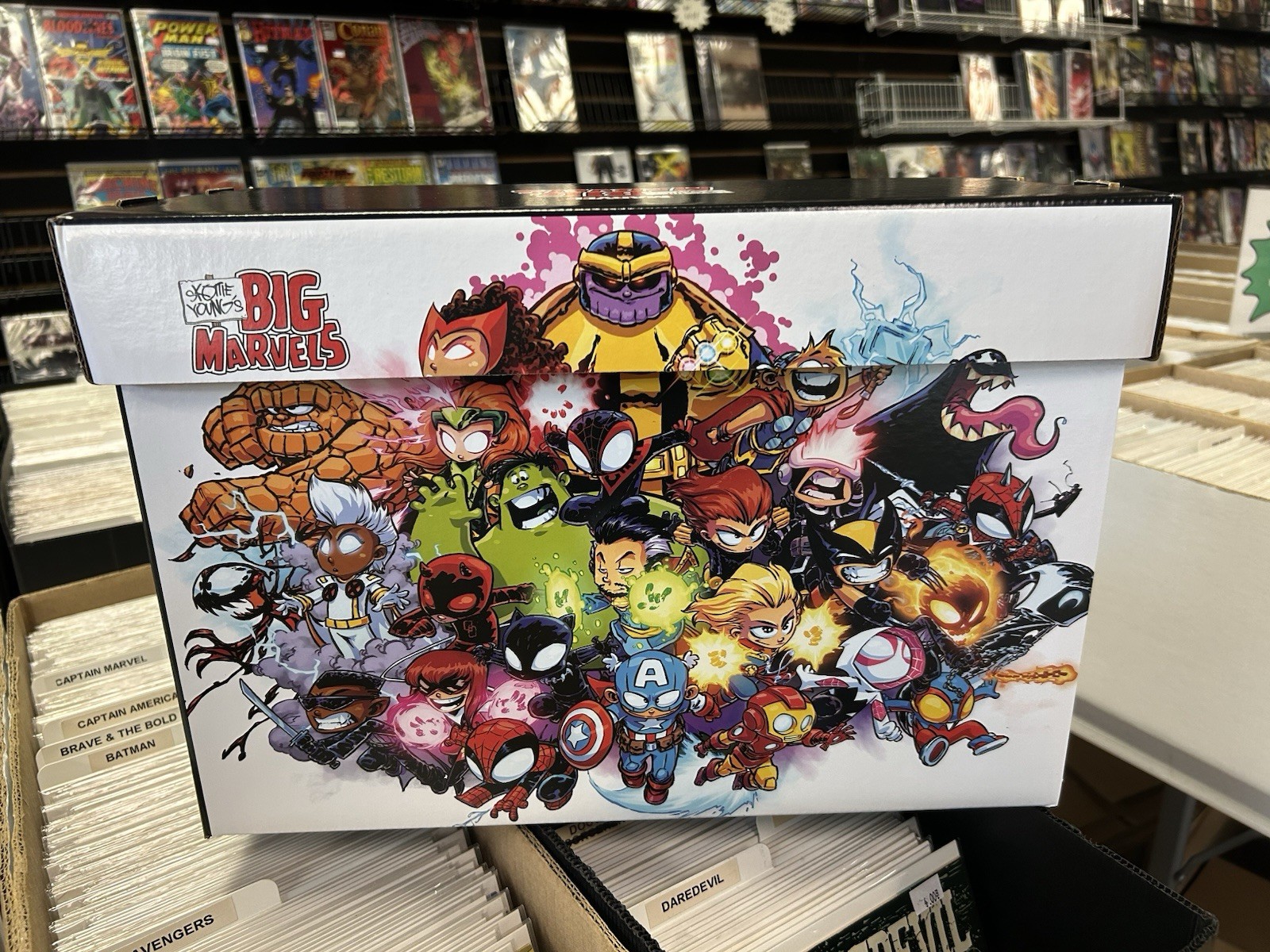 Big Marvel by Skottie Young - Marvel Graphic Comic Storage Box - NEW