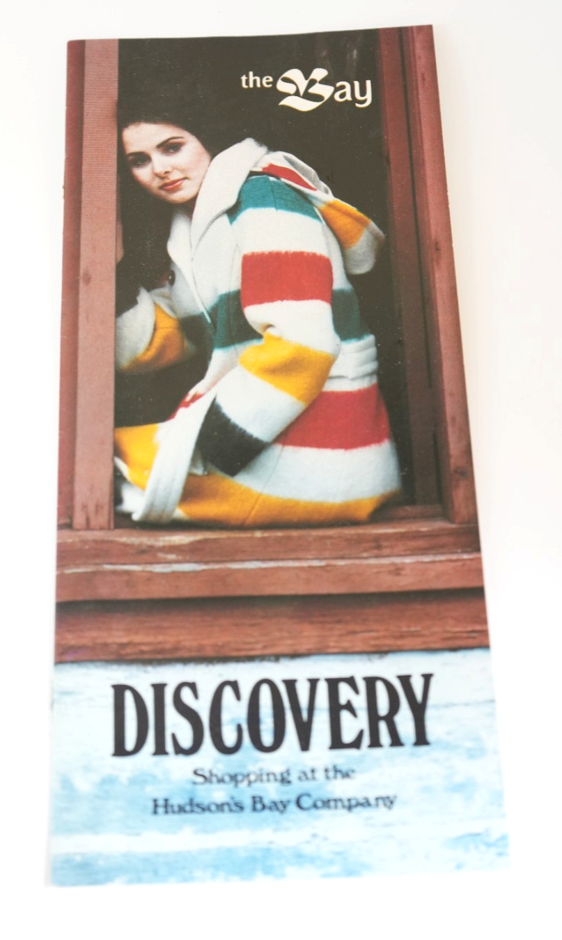 MINT 1970's HUDSON BAY COMPANY Original Pamphlet STRIPED BLANKET COAT RARE COLOR MINT 1970's HUDSON BAY COMPANY Original Pamphlet STRIPED BLANKET COAT RARE COLOR