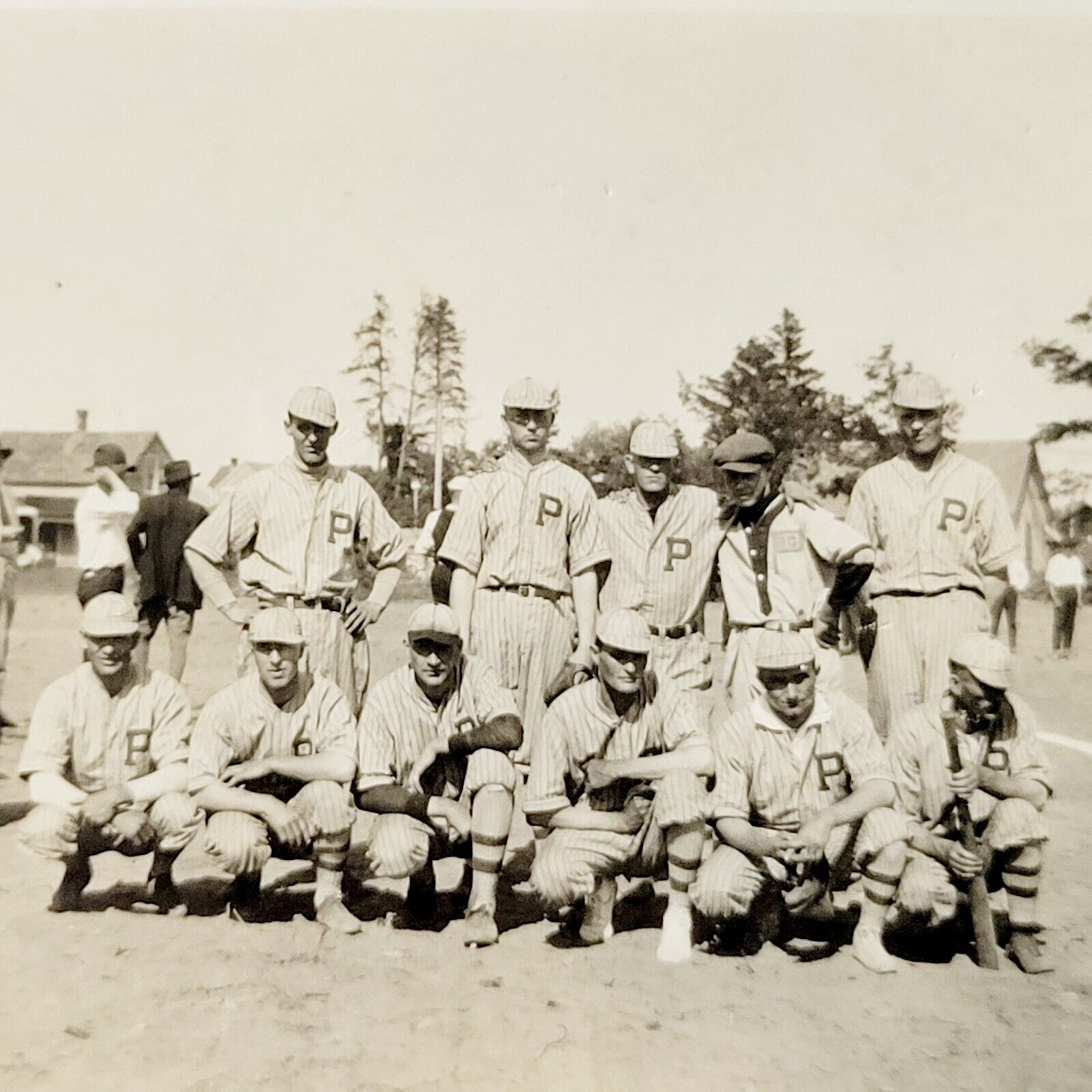 c1910 RPPC Postcard Pequot Lakes Minnesota Baseball Team Crow Wing Co. Sports
