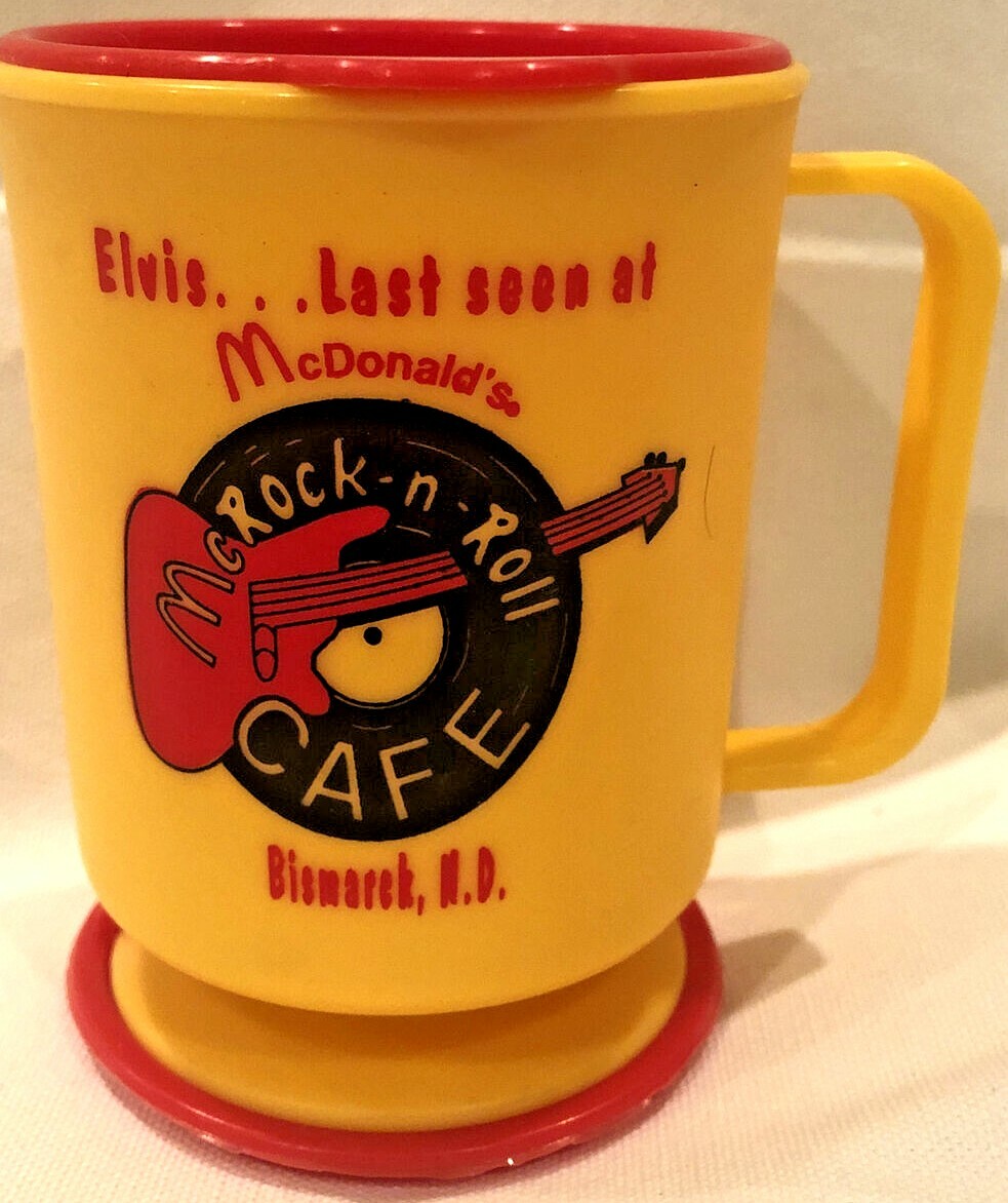 Vintage, VERY RARE, 1986 McDonald\'s Travel Mug, McRock & Roll Cafe - BRAND NEW Vintage, VERY RARE, 1986 McDonald\'s Travel Mug, McRock & Roll Cafe - BRAND NEW