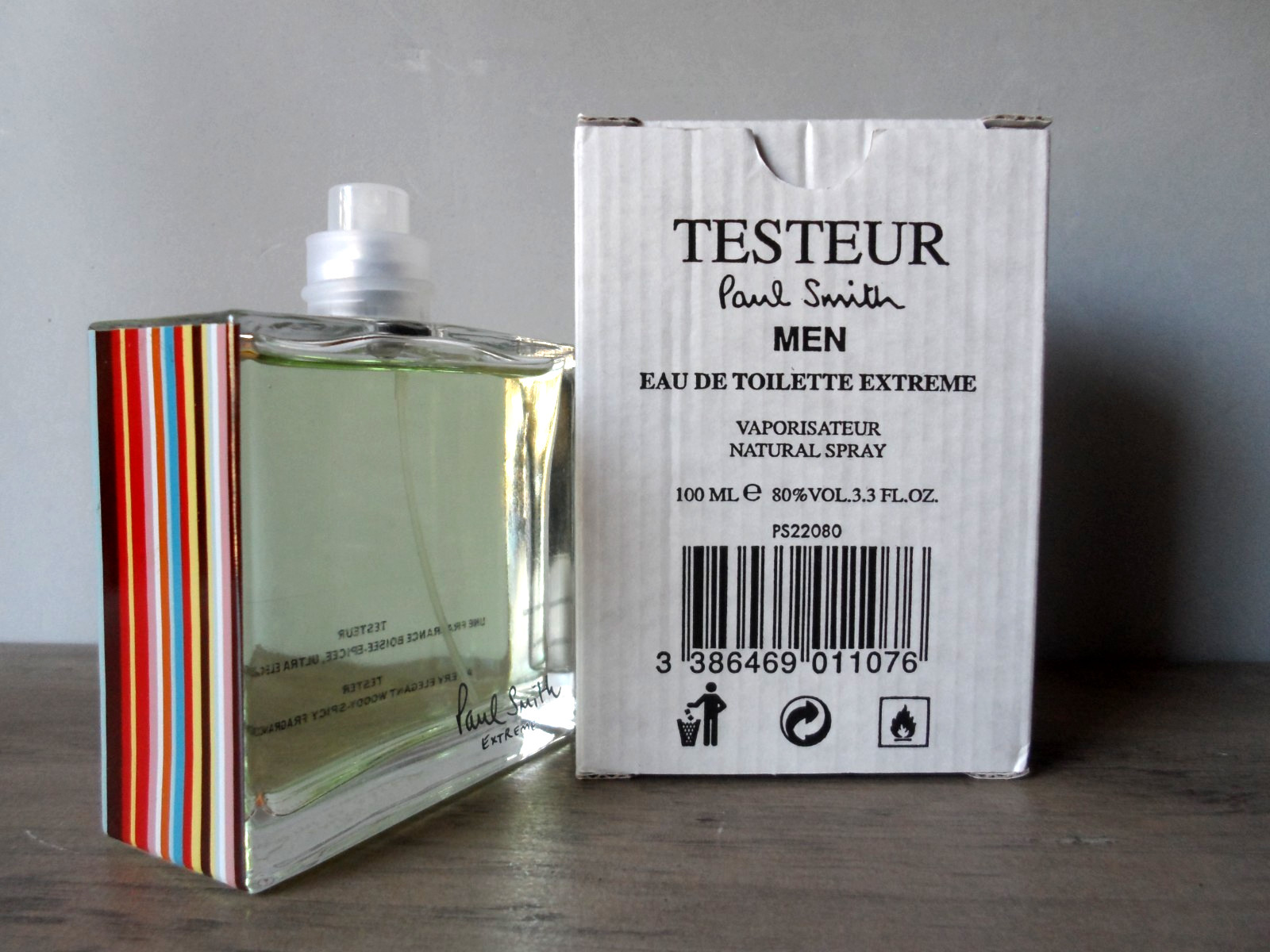 Paul Smith Extreme Men EDT Spray 3.3 oz / 100 ml New In White Box No Cap Paul Smith Extreme Men EDT Spray 3.3 oz / 100 ml New In White Box No Cap