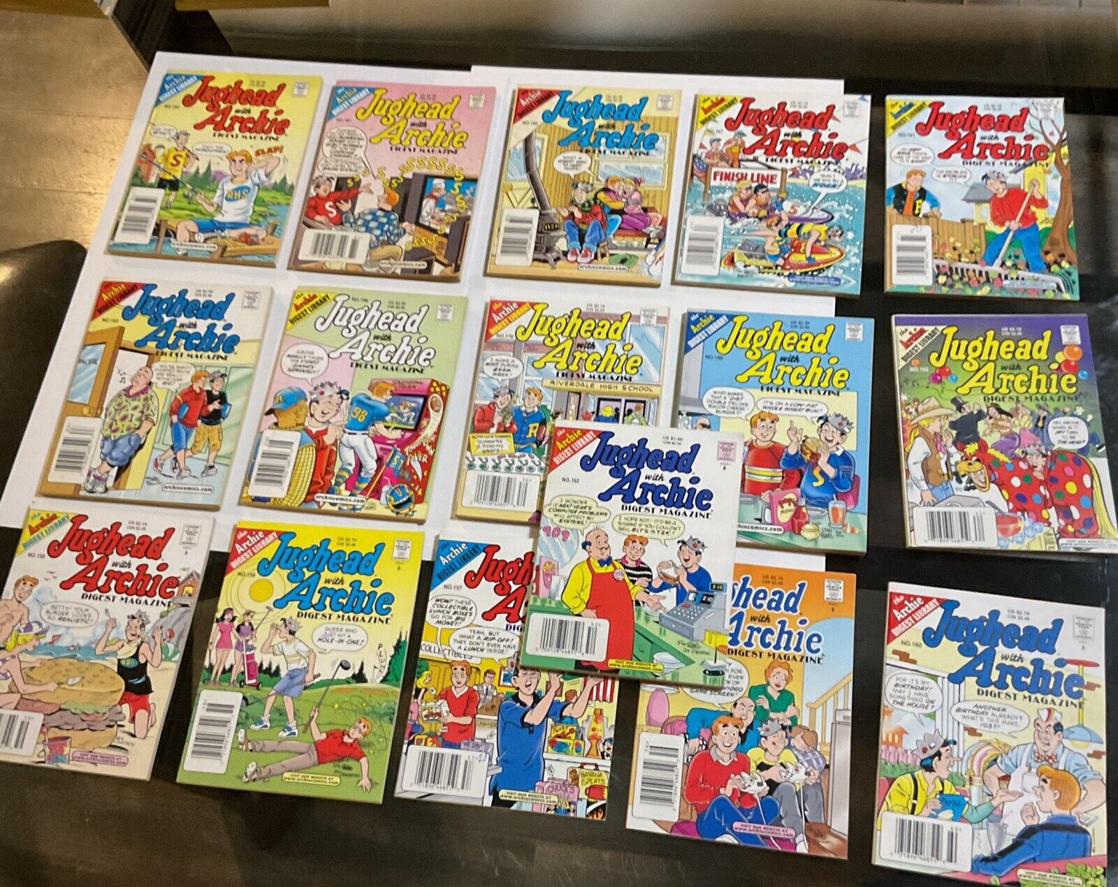 Vintage JUGHEAD WITH ARCHIE DIGEST MAGAZINE Lot Of 16 VF-NM 2000’s HIGH GRADE