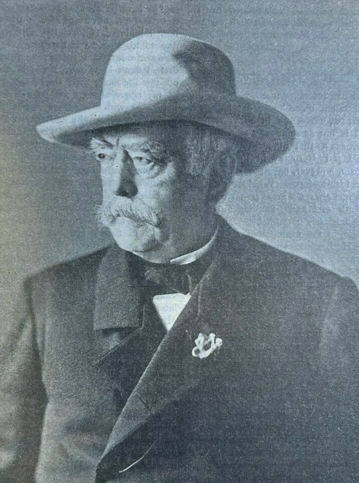 1898 Vintage Magazine Illustration German Prince Bismarck