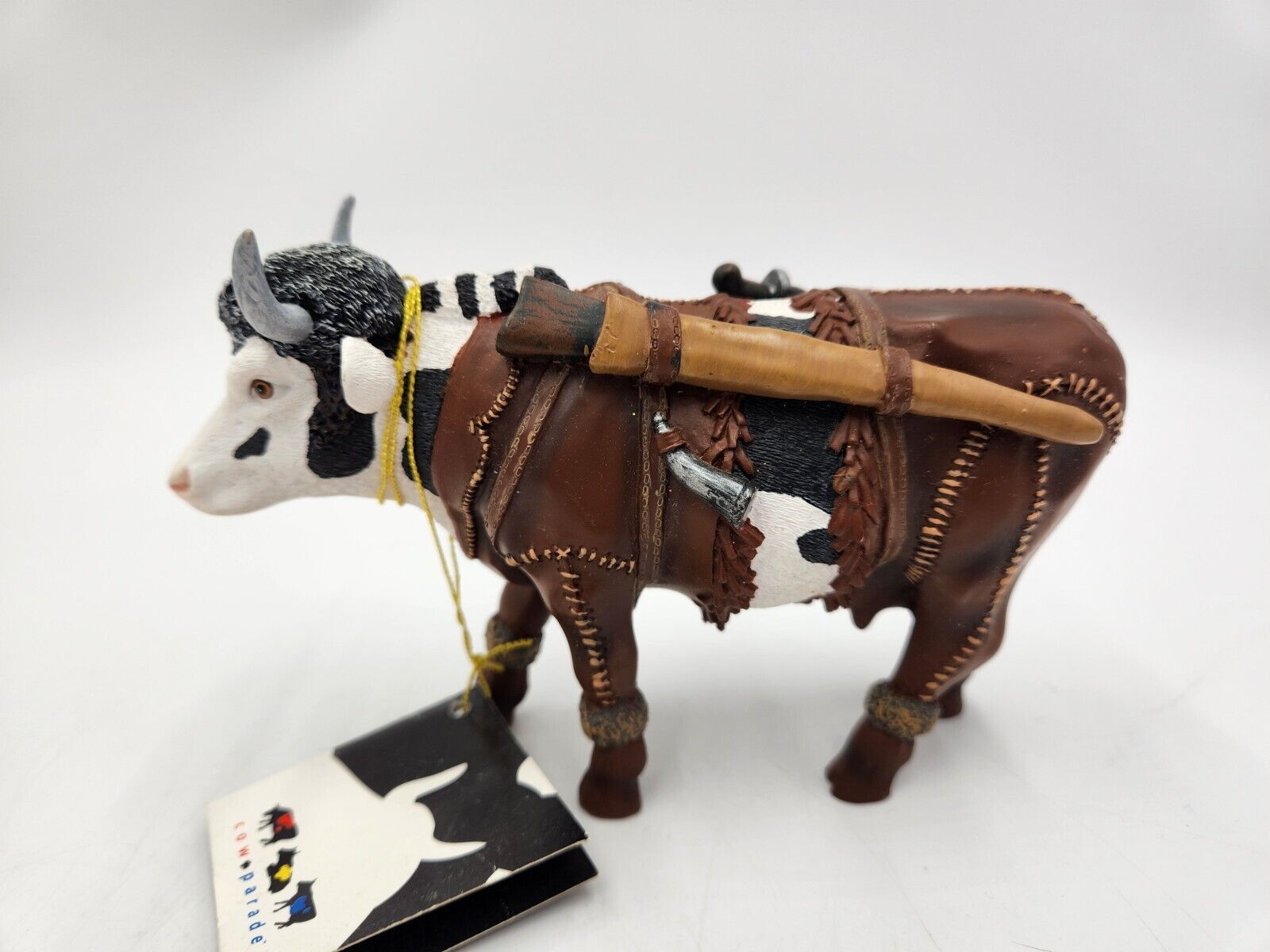 2002 Cow Parade Westland Giftware #7283 DAIRY CROCKETT Cow Figurine w/Tag