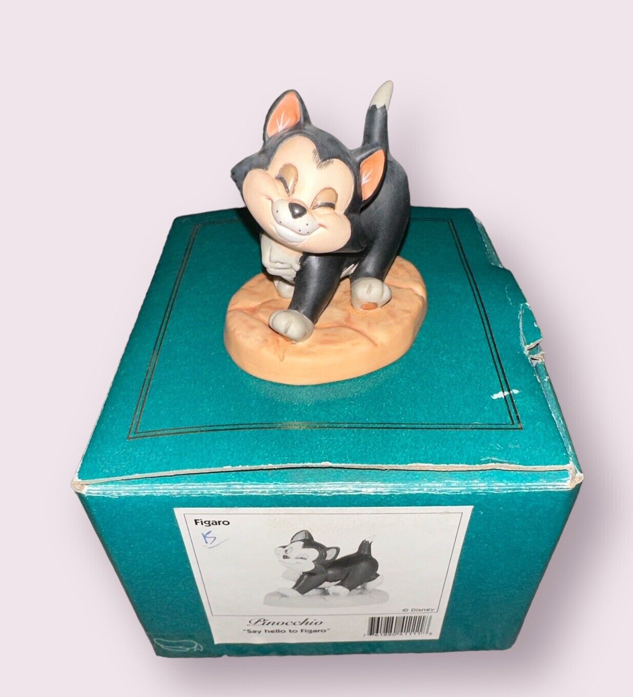 WDCC Walt Disney Classics Figurine Pinocchio “Say Hello to Figaro” Cat COA NIB