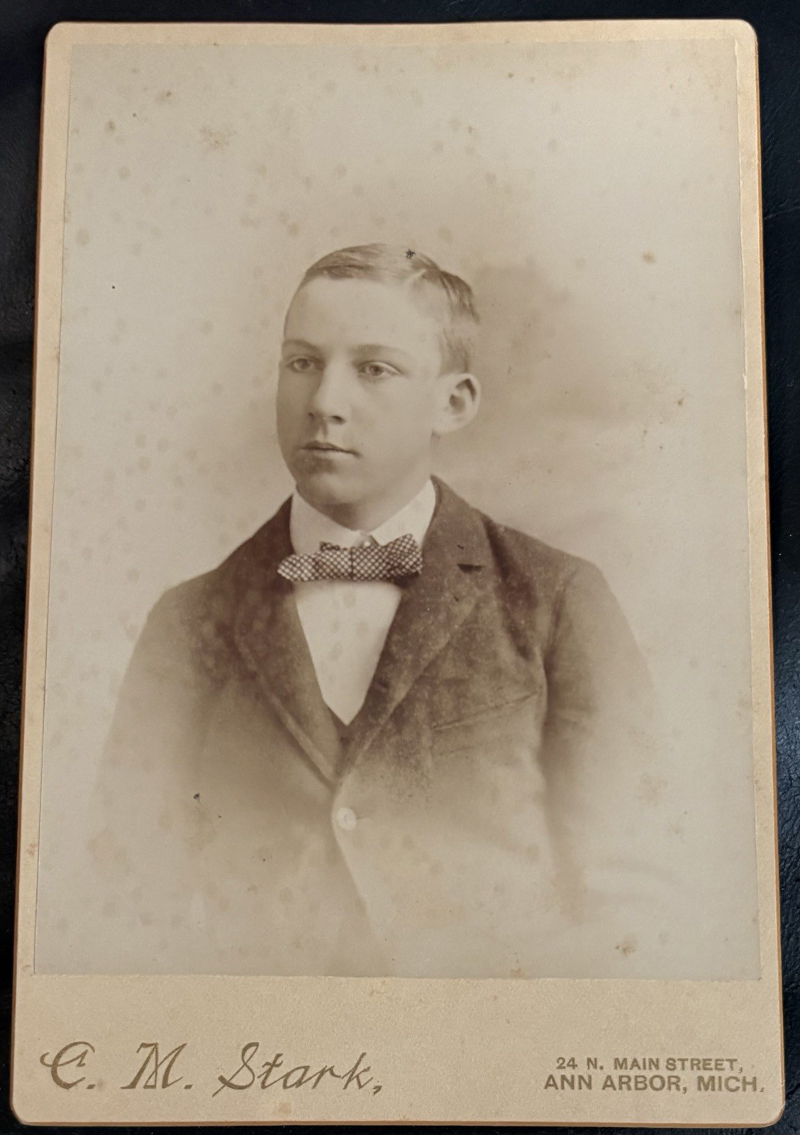 1888-89 Michigan University Wolverines William Ball U Of M Football Cabinet Card 1888-89 Michigan University Wolverines William Ball U Of M Football Cabinet Card