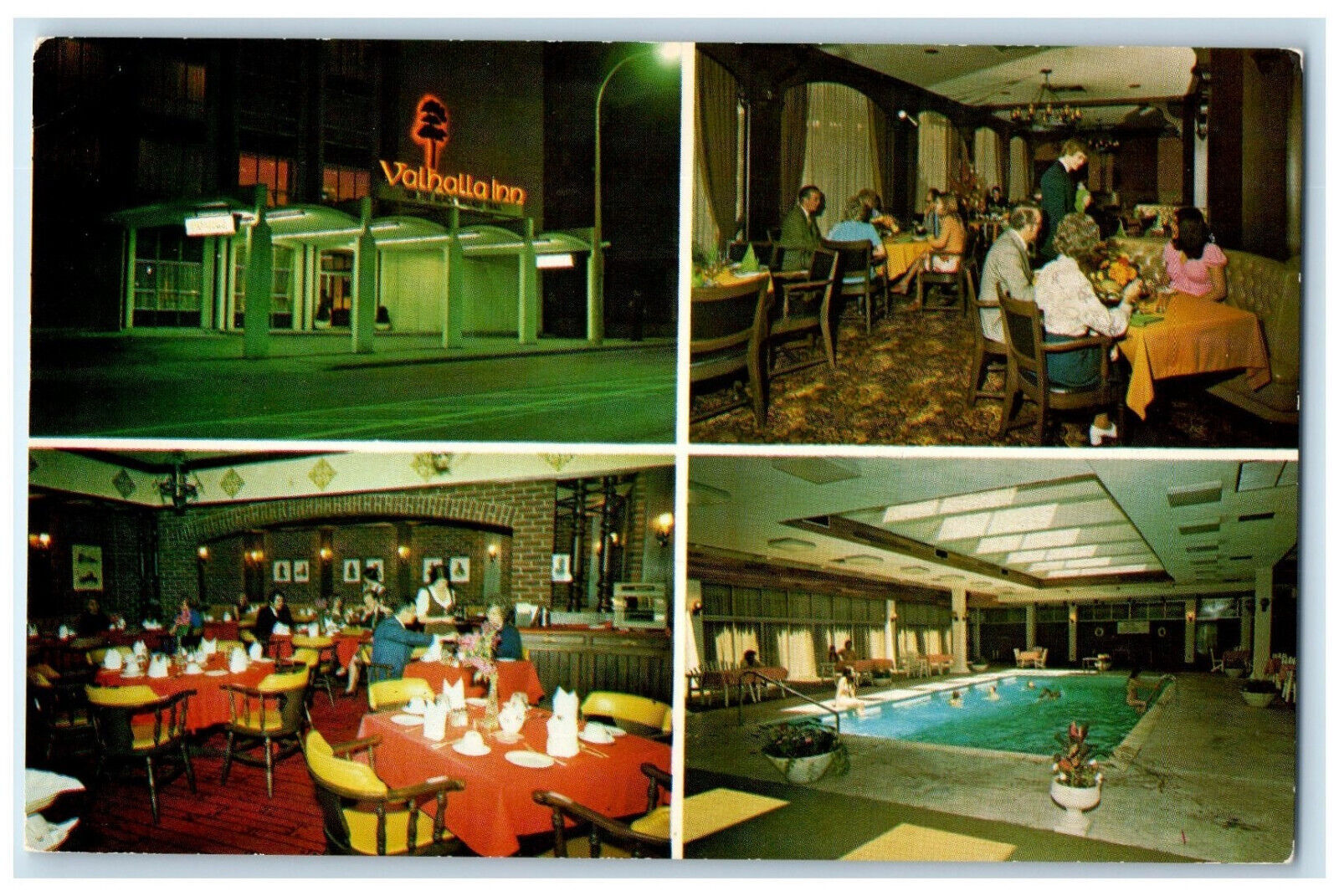 c1960's Valhalla Inn Kitchener Ontario Canada Unposted Multiview Postcard
