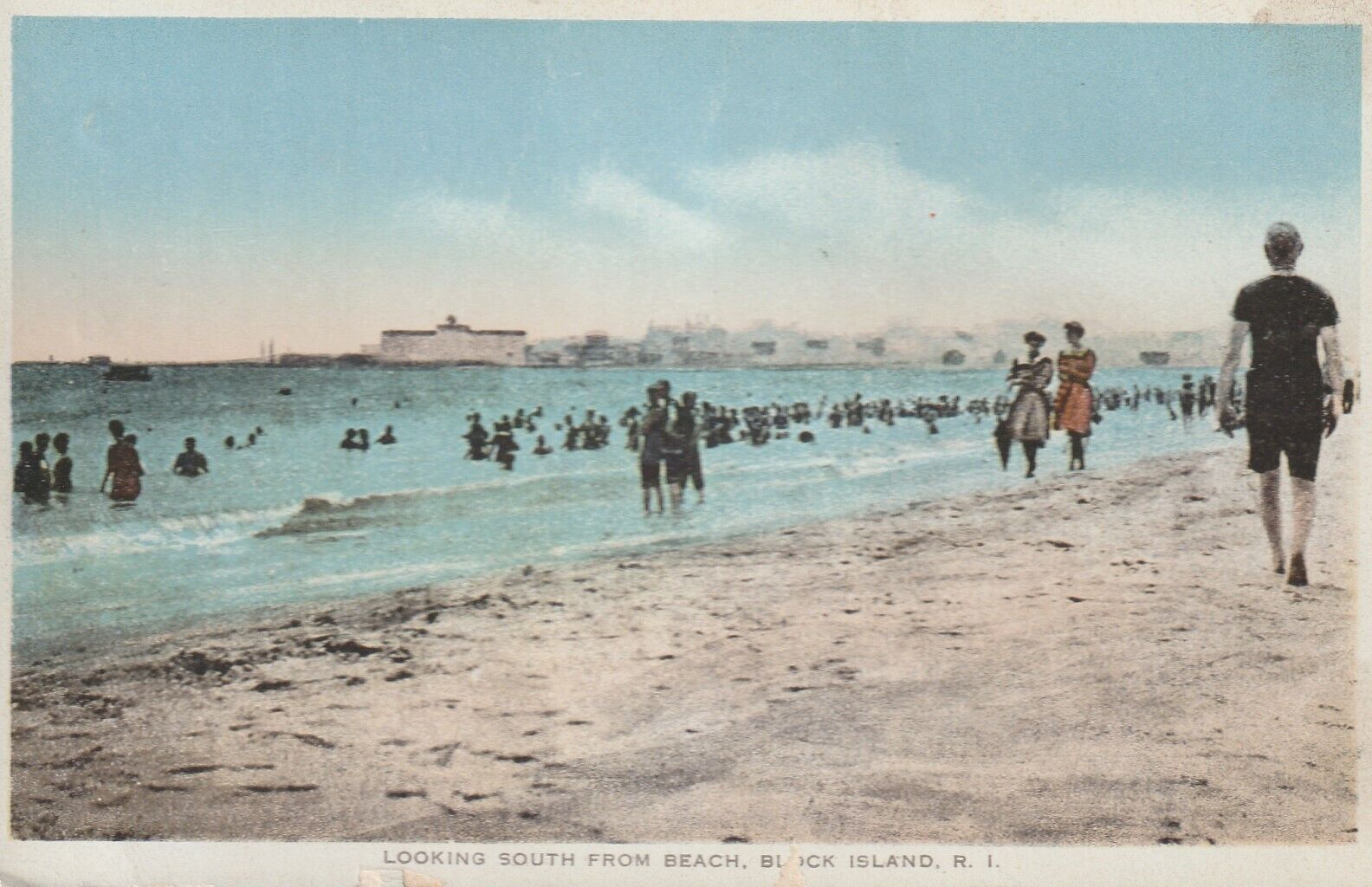 C1920s Rock Island, R.I., Looking South From Beach, Flapper Era,,1175