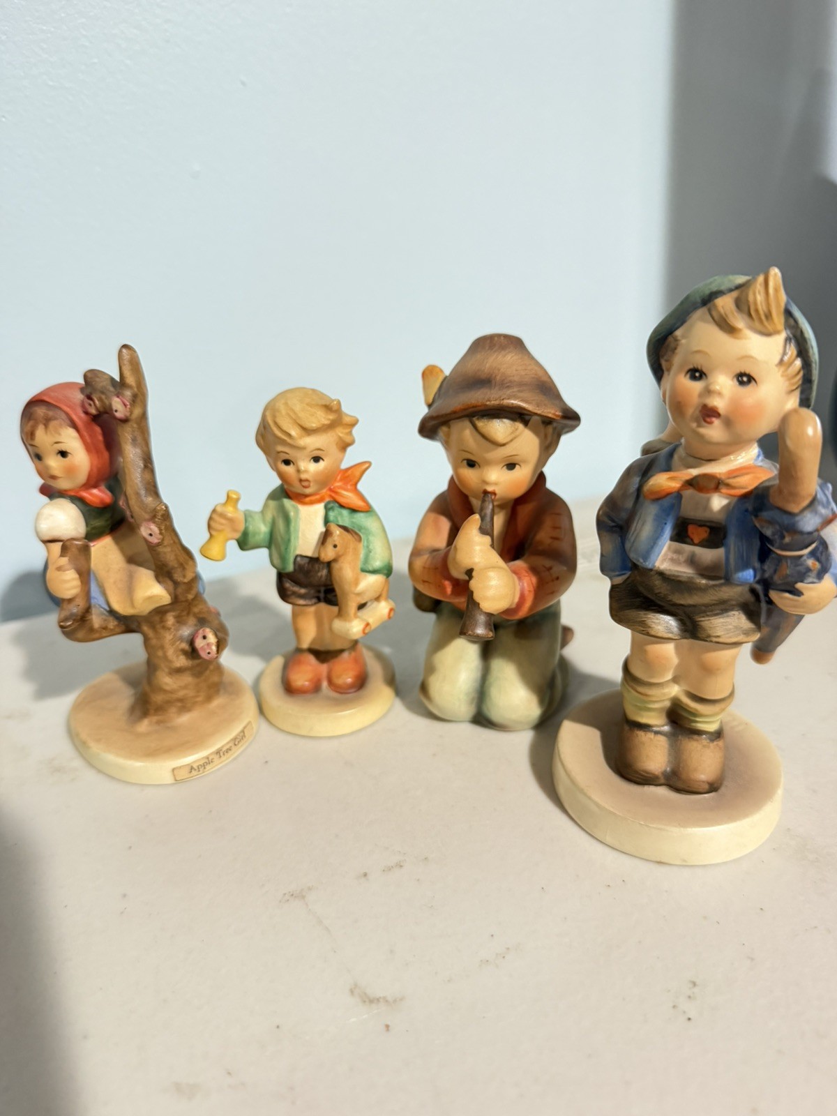 Lot Of 4 Vintage Rare Early Hummel Figurine Collection Made in West German Lot Of 4 Vintage Rare Early Hummel Figurine Collection Made in West German