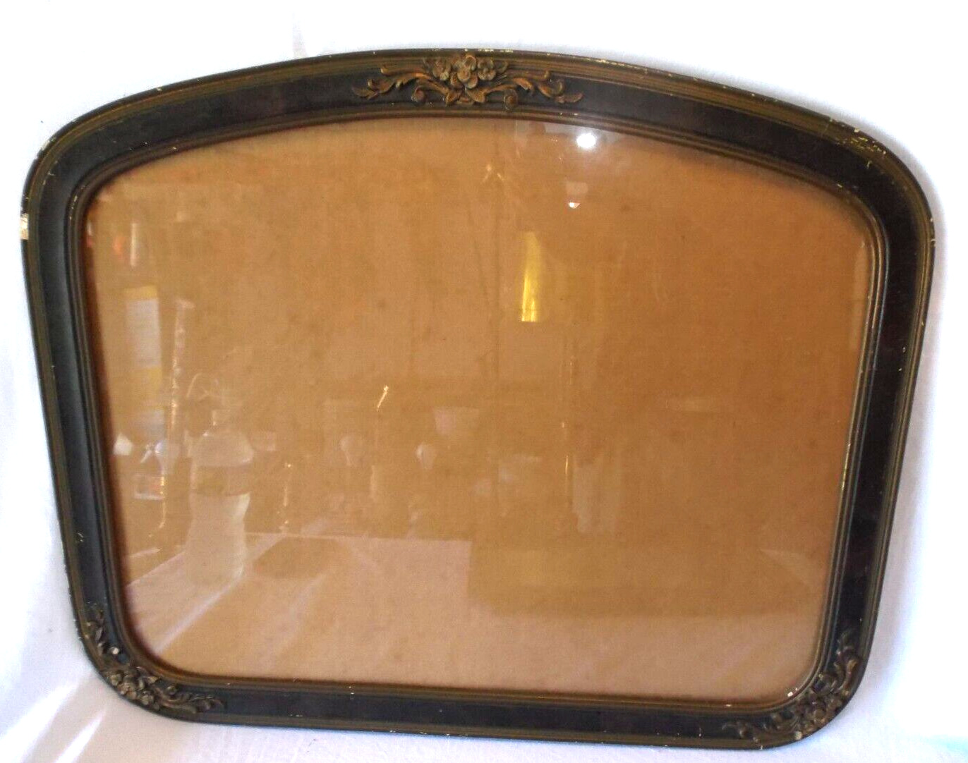 Vintage Antique Ornate Gold Gesso Wood Picture Frame With Glass Fits 16\