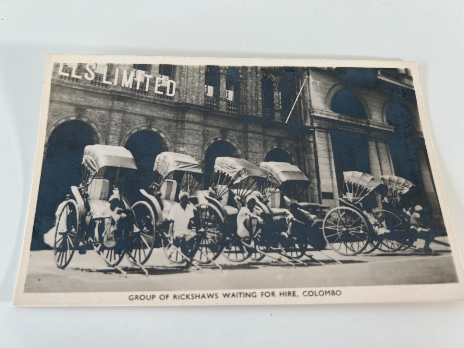 Group of Rickshaws Waiting for Hire Colombo Ceylon Sri Lanka Postcard Group of Rickshaws Waiting for Hire Colombo Ceylon Sri Lanka Postcard
