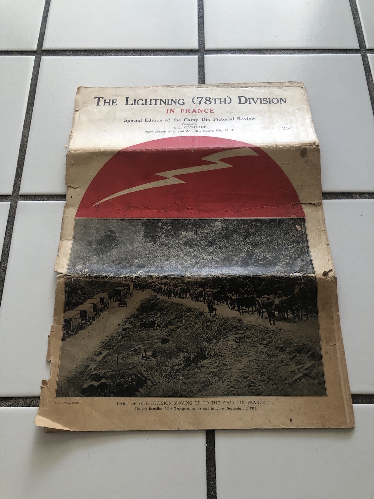 WWI 1918 Camp Dix Pictorial Review Magazine 78th Lightning Division France RARE