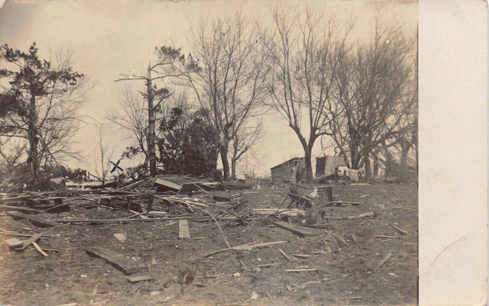 Real Photo Postcard Destruction from Cyclone in Villisca, Iowa~124857