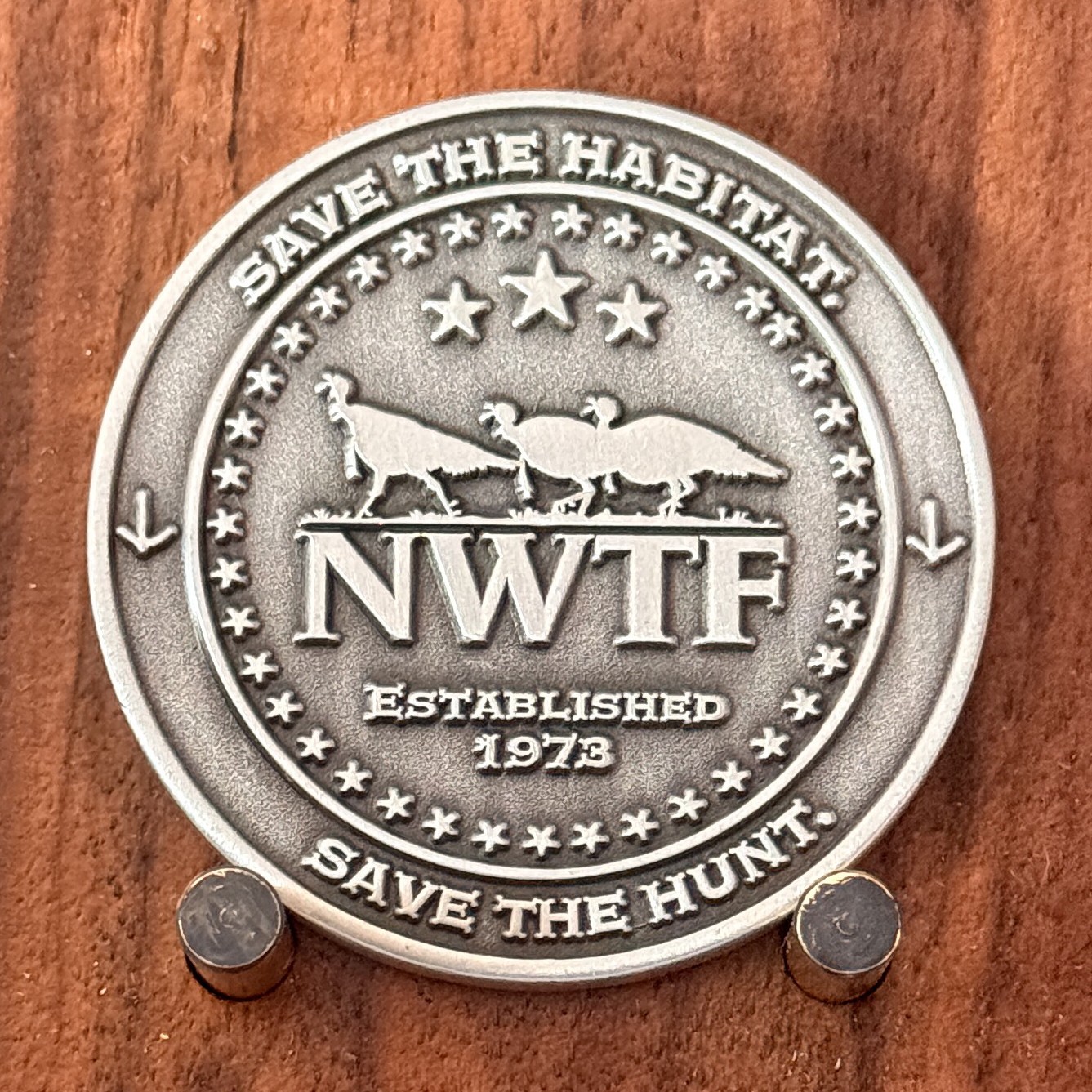 NWTF National Wild Turkey Federation Save The Habitat Challenge Coin  1#48
