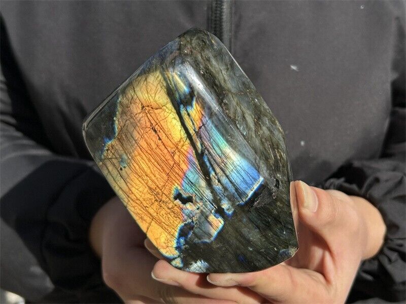 2.2LB Natural labradorite quartz crystal polished stone specimen healing XL3111