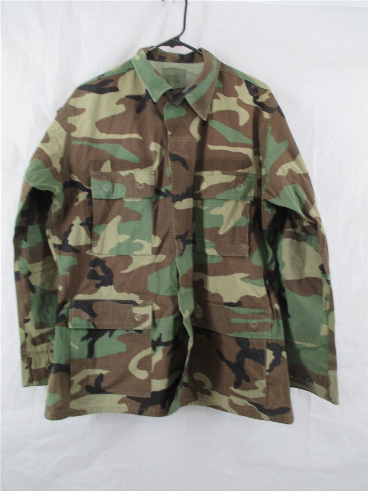 BDU Shirt/Coat Medium Regular Hot Weather Ripstop Woodland Camo USGI Army