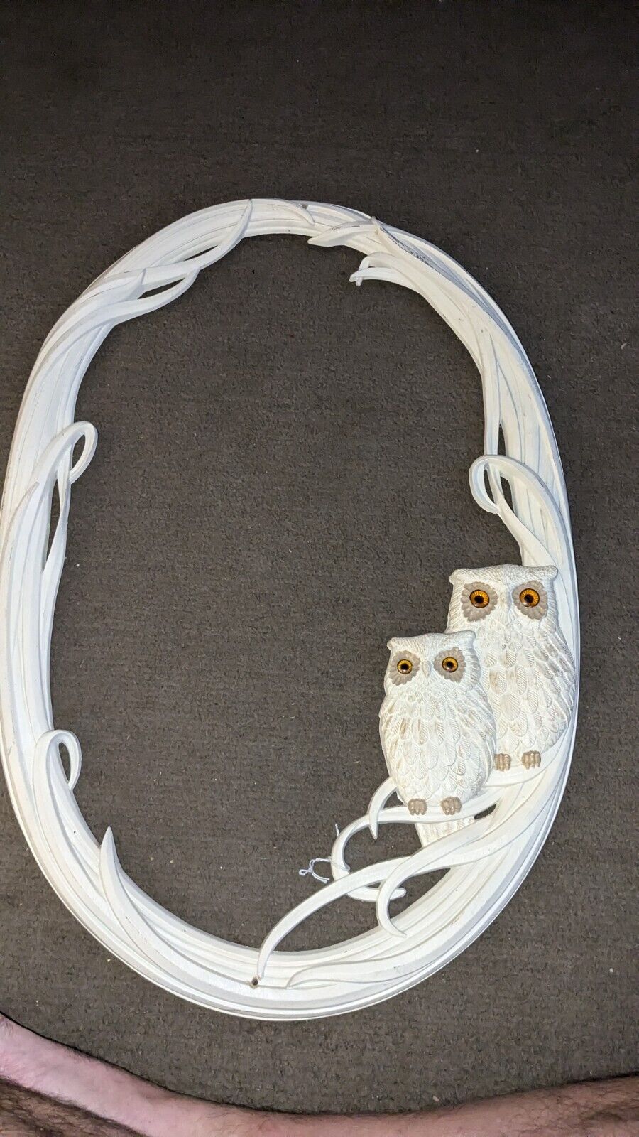 Owl Burwood oval Mirror Frame 1960\'s Modern 29\