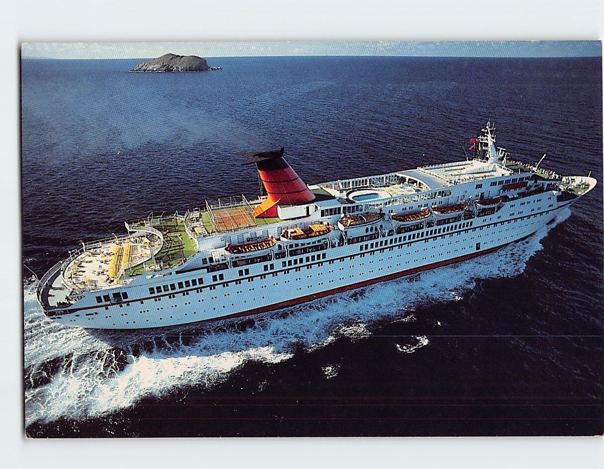 Postcard MS Cunard Princess In The Bahamas Postcard MS Cunard Princess In The Bahamas