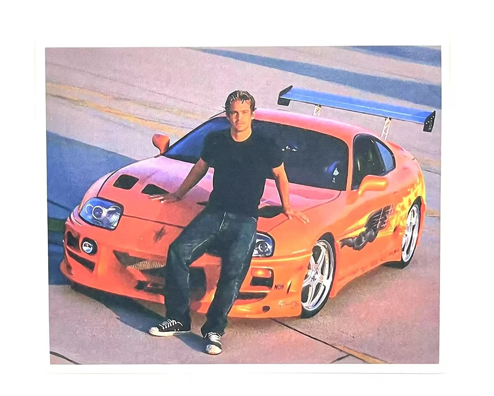 5 inch Fast & Furious Paul Walker Toyota Supra MK4 A80 Decal Sticker JDM 5