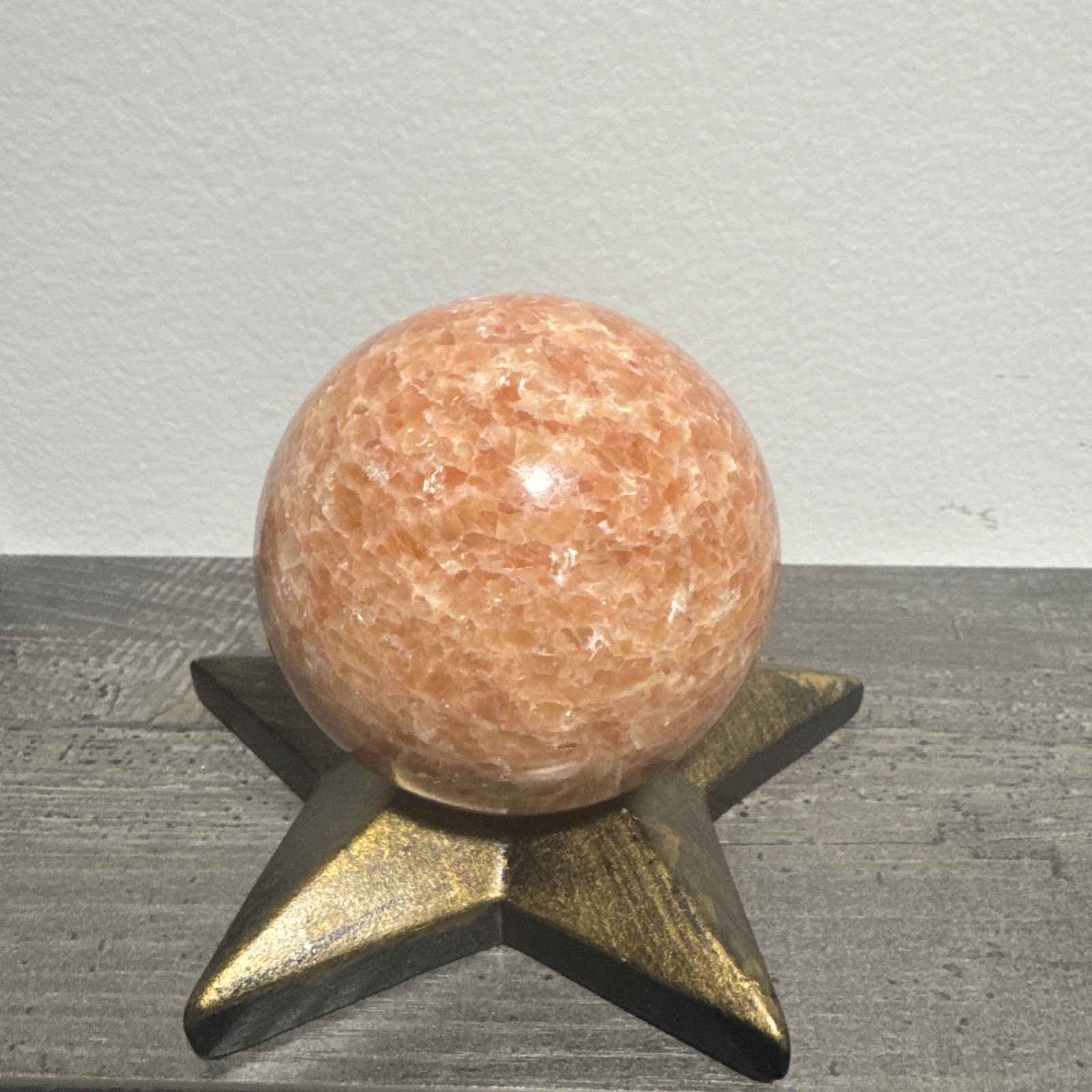 Sunstone Crystal Sphere 481 Grams 2.7” Sunstone Crystal Sphere 481 Grams 2.7”