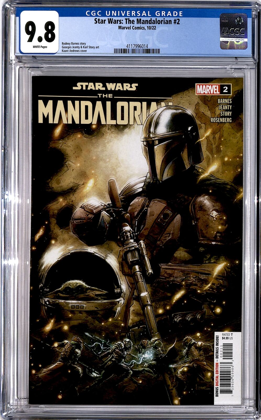 2022-23 Marvel Comics Star Wars: The Mandalorian Cover A CGC 9.8 #2