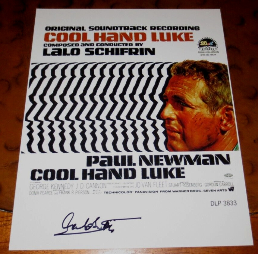 Lalo Schifrin composer signed autographed photo Cool Hand Luke Theme Song