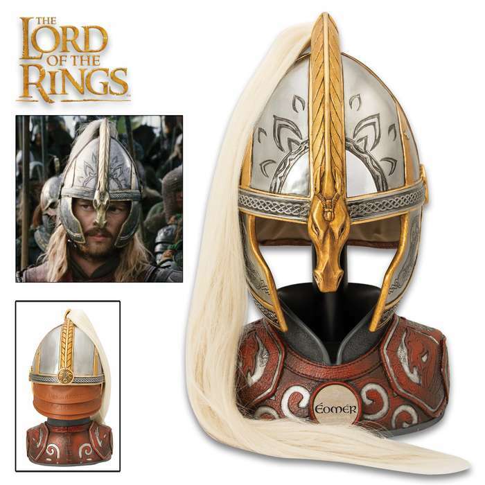 Lord of the Rings Helm of Eomer Officially Licensed Helmet LOTR Lord of the Rings Helm of Eomer Officially Licensed Helmet LOTR