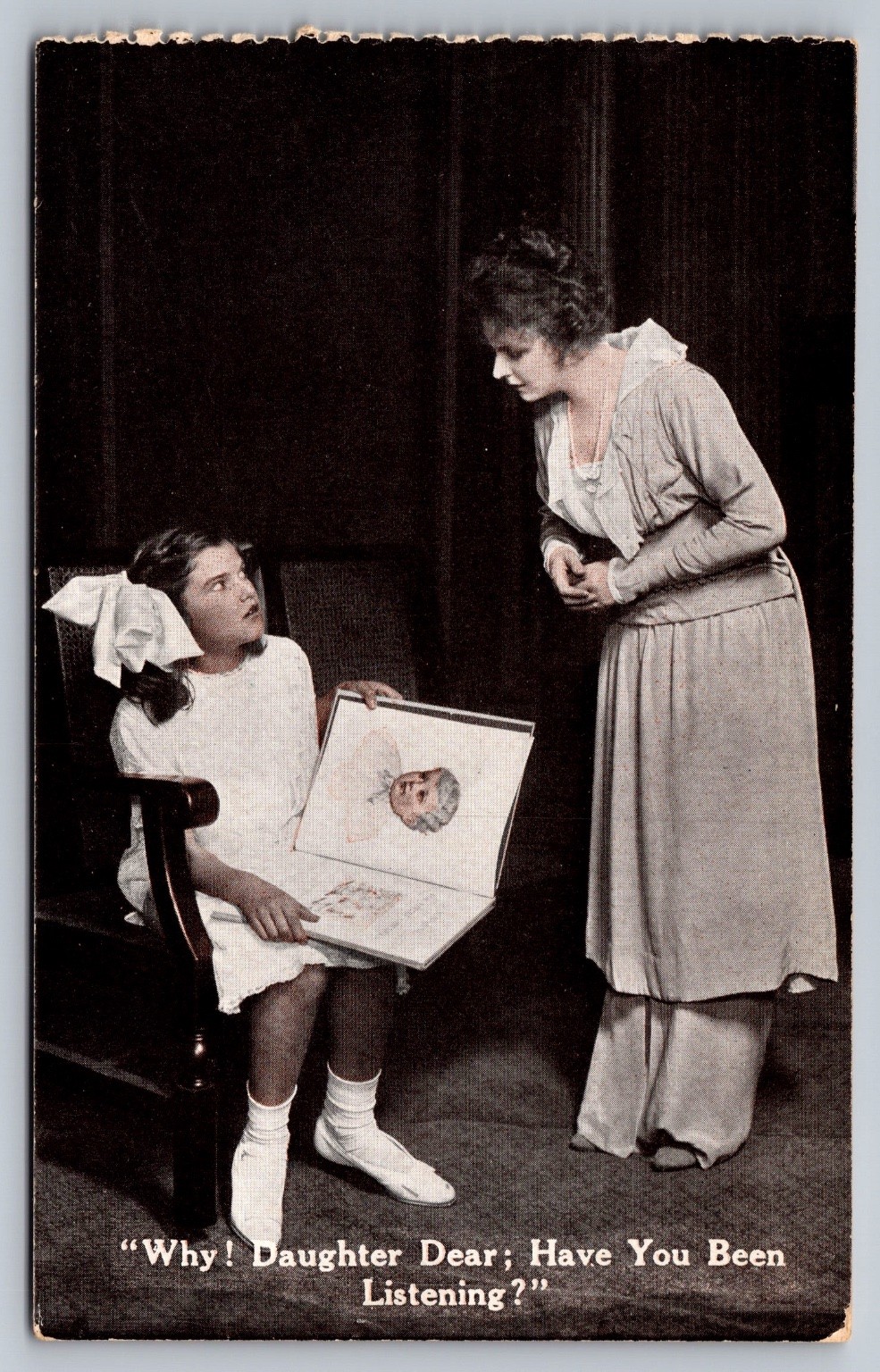 1914 ON TRIAL Play Postcard Cohan & Harris Elmer Reizenstein Lana T. Bennett