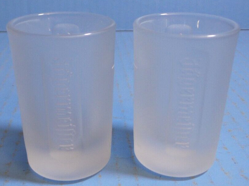 Jagermeister Frosted Shot Glasses Set Of 2 BRAND NEW