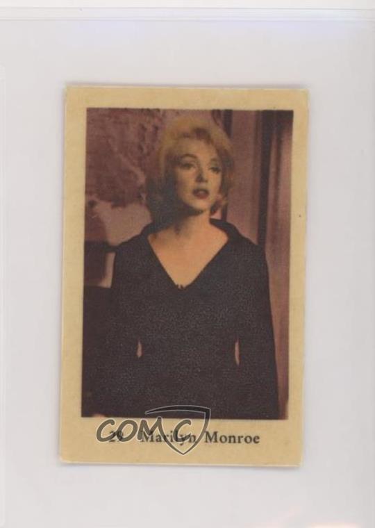 1961 Dutch Gum Numbered Set 3 (1-300) Marilyn Monroe #29 f5h