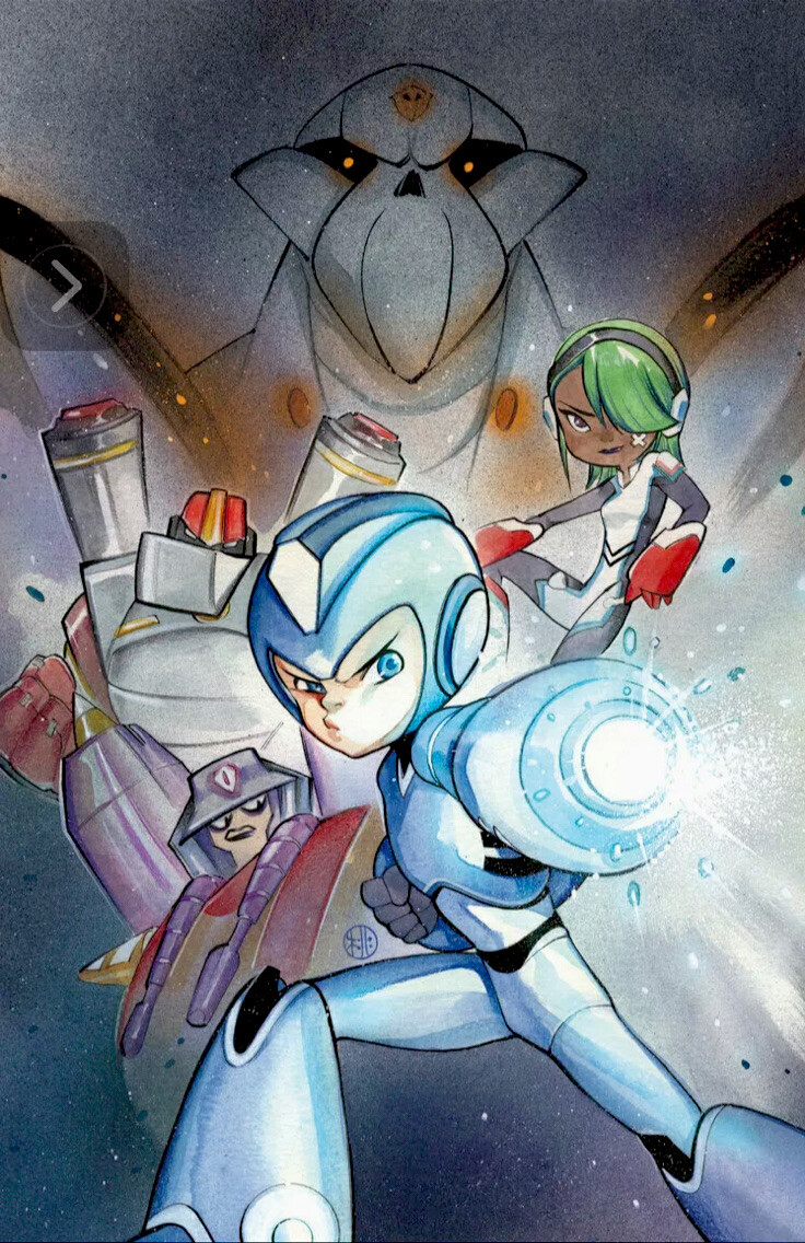 PEACH MOMOKO MEGAMAN: FULLY CHARGED 3 Item SET + COA Ltd print π Rip Mega man PEACH MOMOKO MEGAMAN: FULLY CHARGED 3 Item SET + COA Ltd print π Rip Mega man