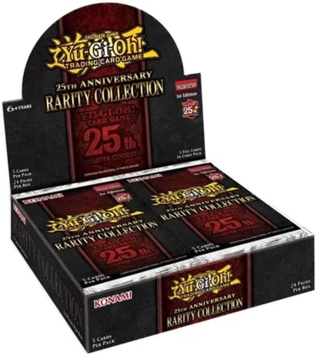 Yu-Gi-Oh TCG Game 25th Anniversary Rarity Collection Booster Box KON86328 Black