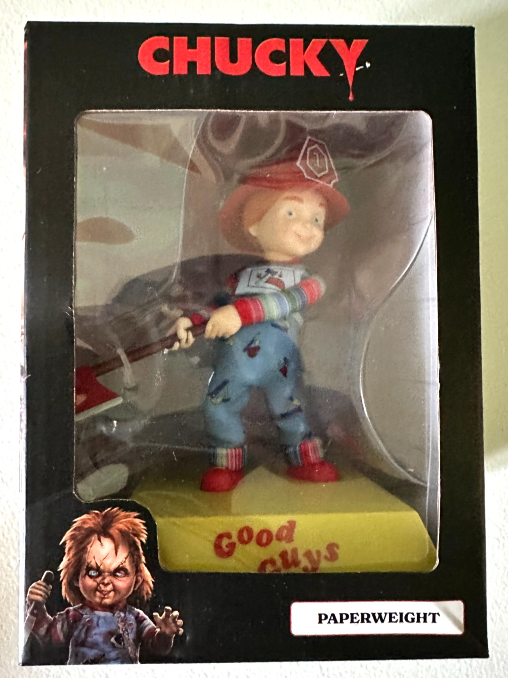 Chucky Paperweight Good Guys Fireman Figure BRAND NEW Chucky Paperweight Good Guys Fireman Figure BRAND NEW