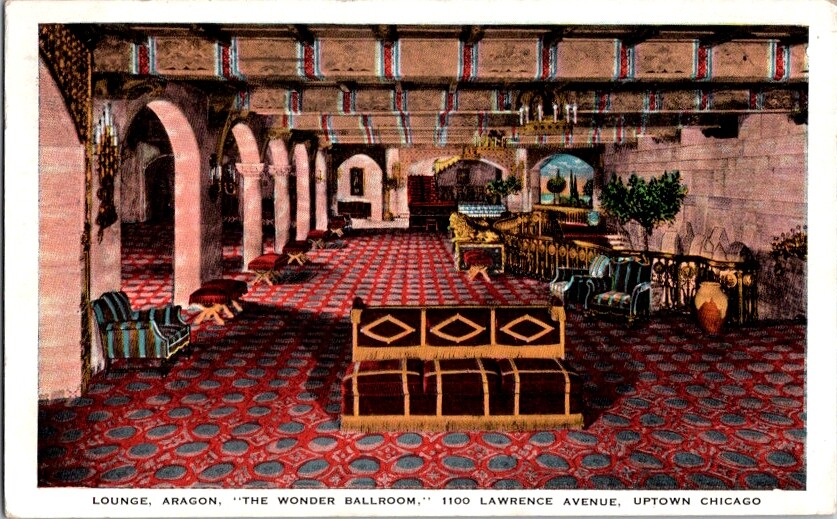 Postcard Interior View Wonder Ballroom Aragon Chicago IL Illinois 1933 J-186 Postcard Interior View Wonder Ballroom Aragon Chicago IL Illinois 1933 J-186