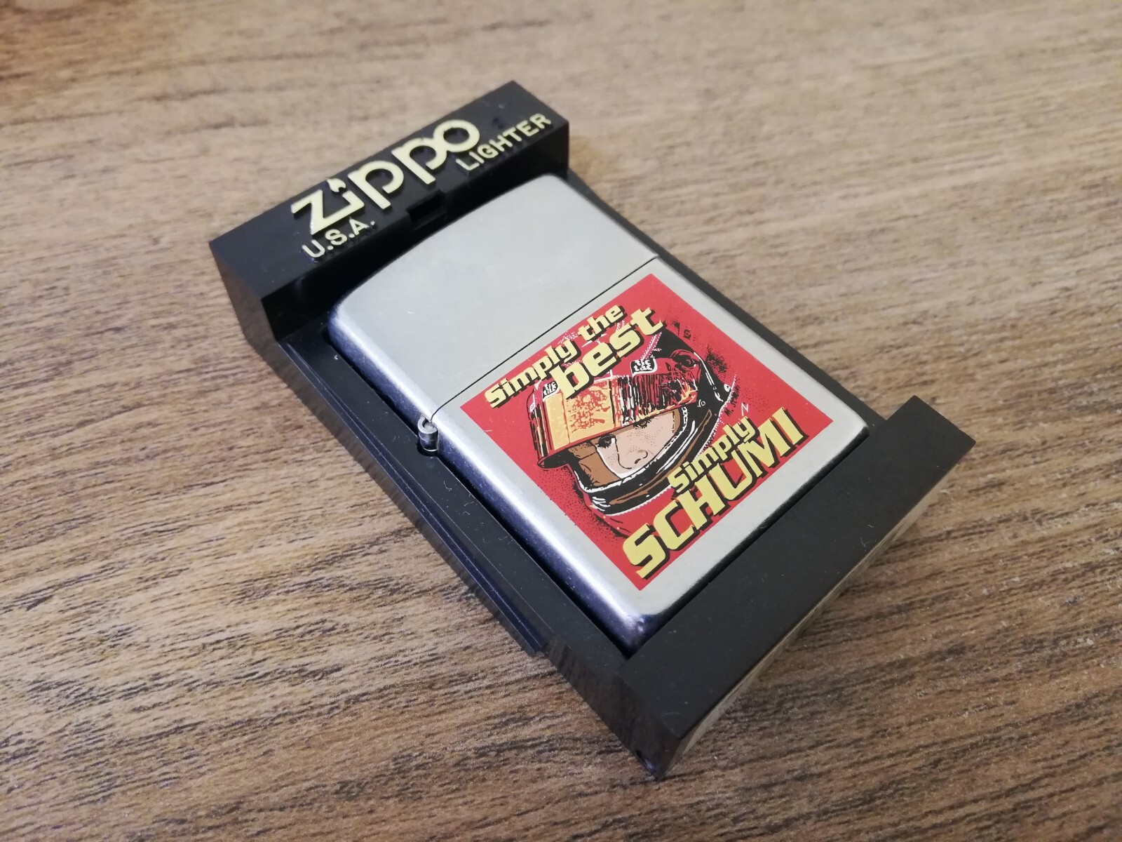 VTG VERY RARE 2001 ZIPPO LIGHTER SIMPLY THE BEST SCHUMI F1 MICHAEL SCHUMACHER