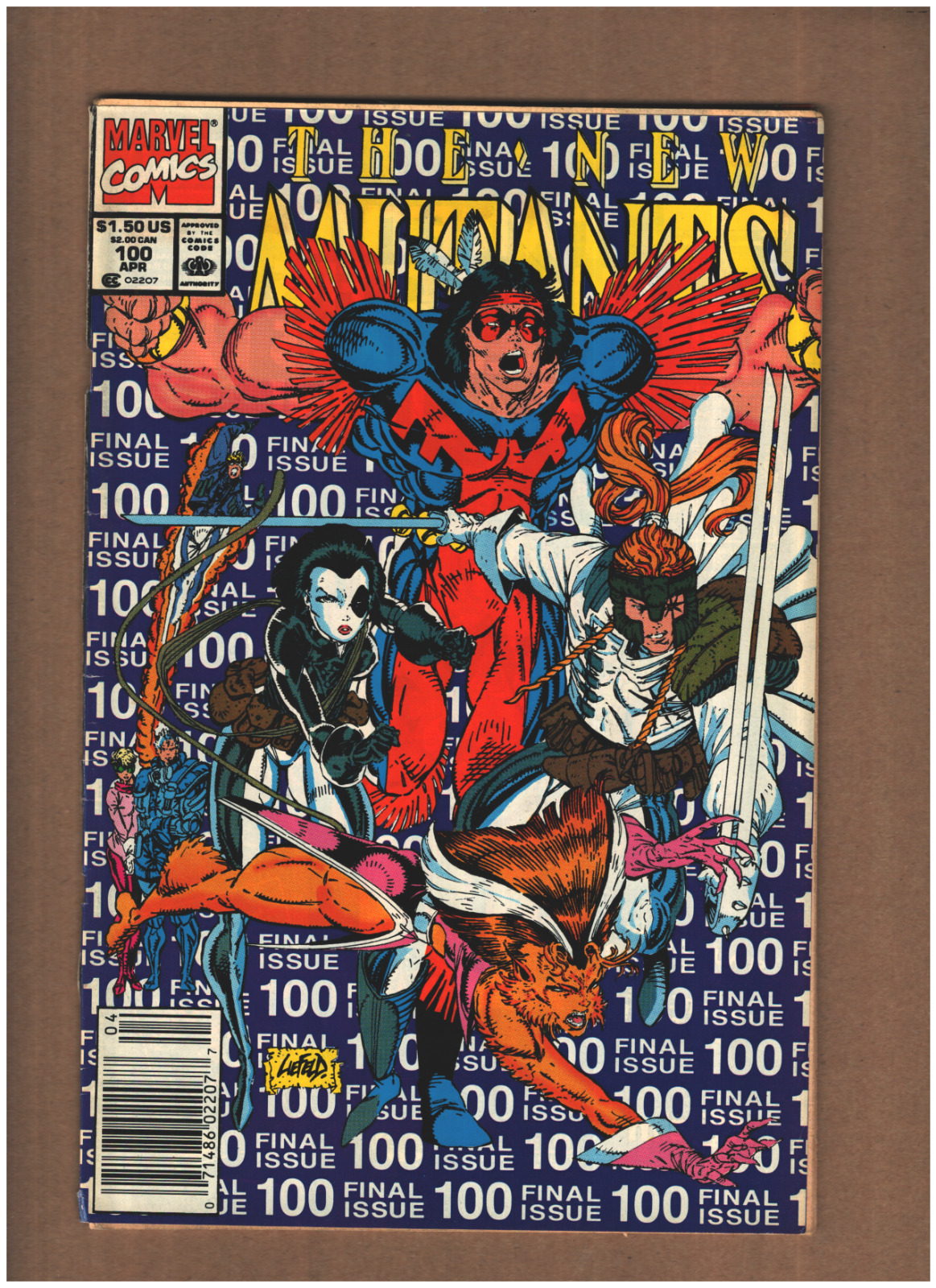 New Mutants #100 Newsstand Marvel Rob Liefeld 1991 1st X-FORCE GD/VG 3.0