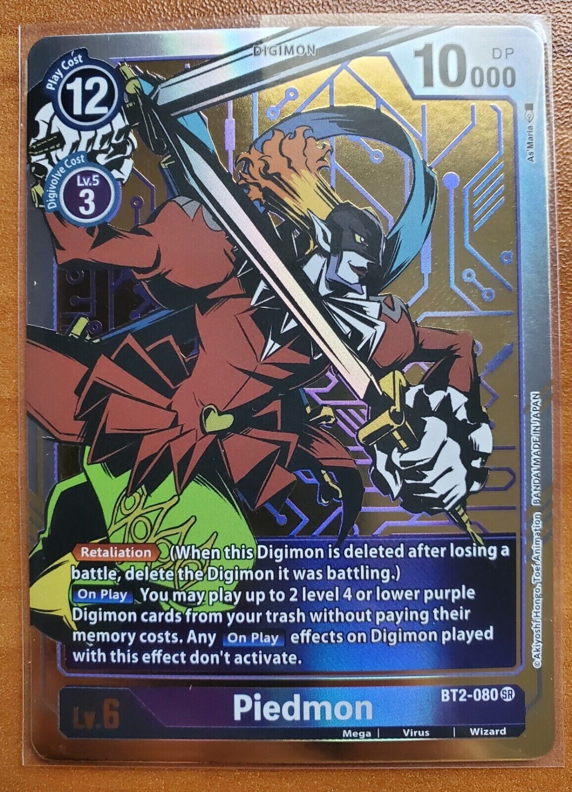 Digimon Card TCG 1.0 - Piedmon BT2-080 SR Alternate Art - NM Condition