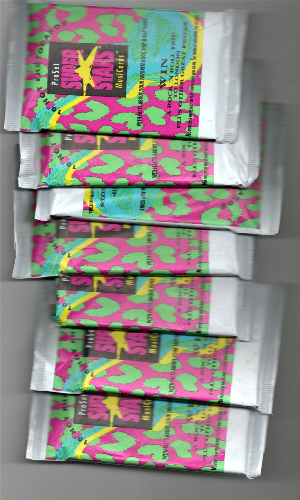 1991 ProSet SUPER STAR MUSIC CARDS SEALED PACKS OF 10 Trading cards 1991 ProSet SUPER STAR MUSIC CARDS SEALED PACKS OF 10 Trading cards