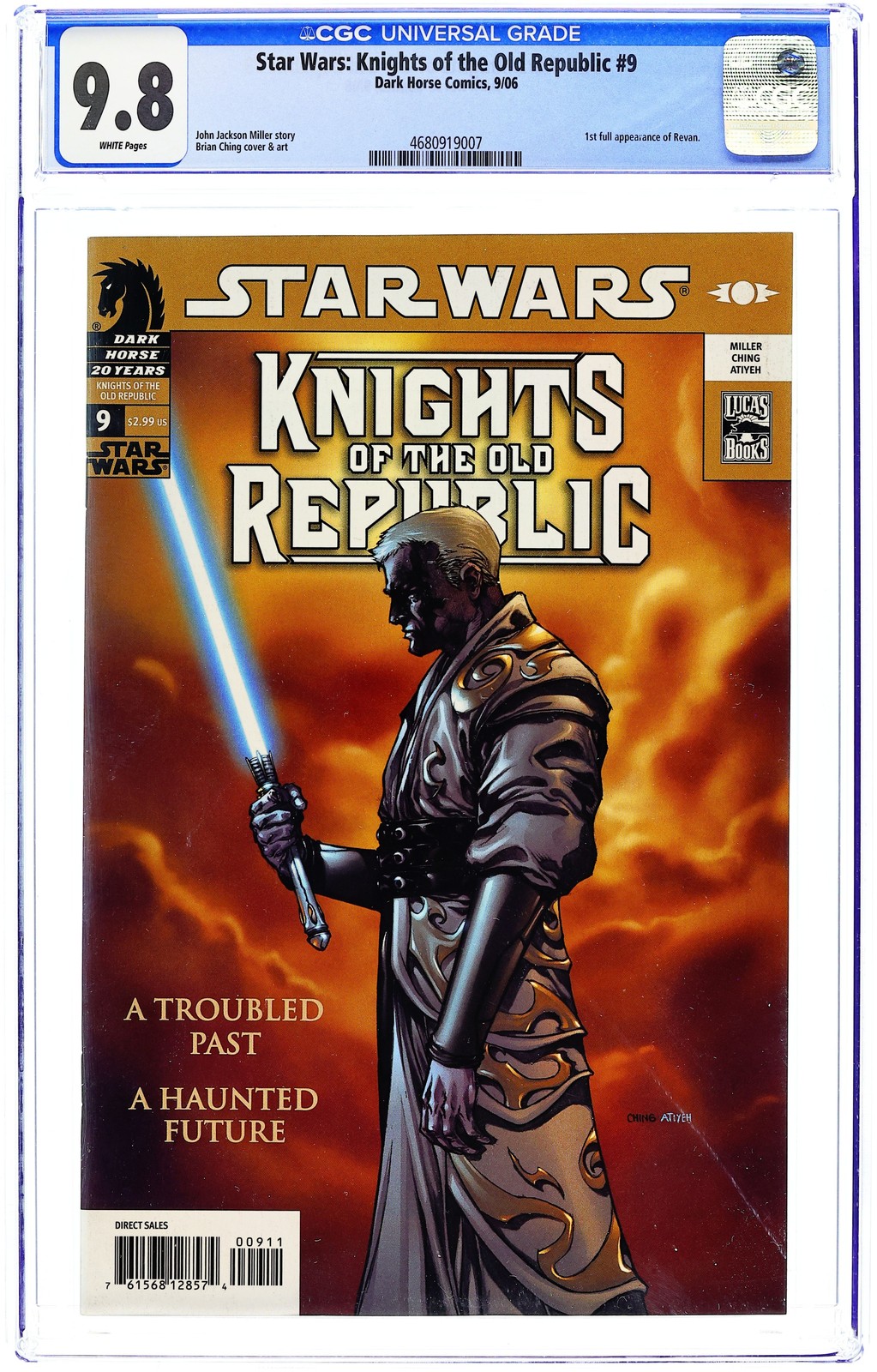 Star Wars Knights of the Old Republic #9 CGC 9.8 2006 4680919007 1st app. Revan