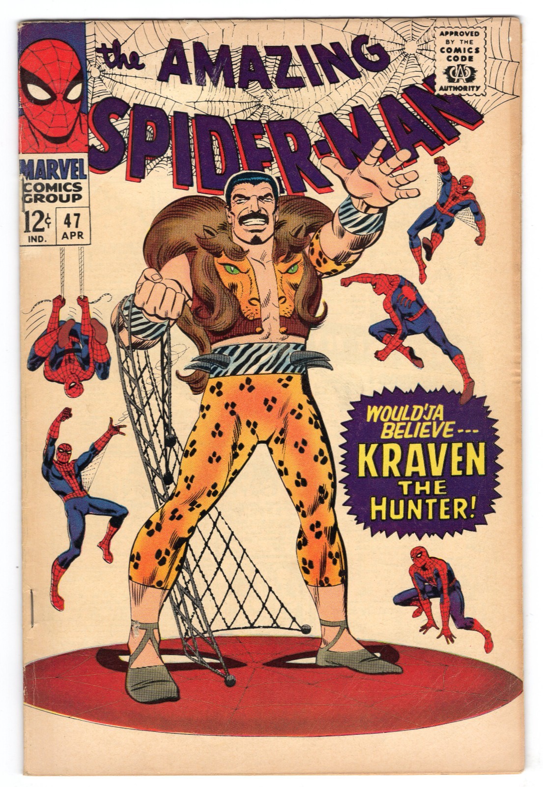Amazing Spider-Man 47 1967 Marvel Comics VG/F 5.0 5th App Kraven Mary Jane