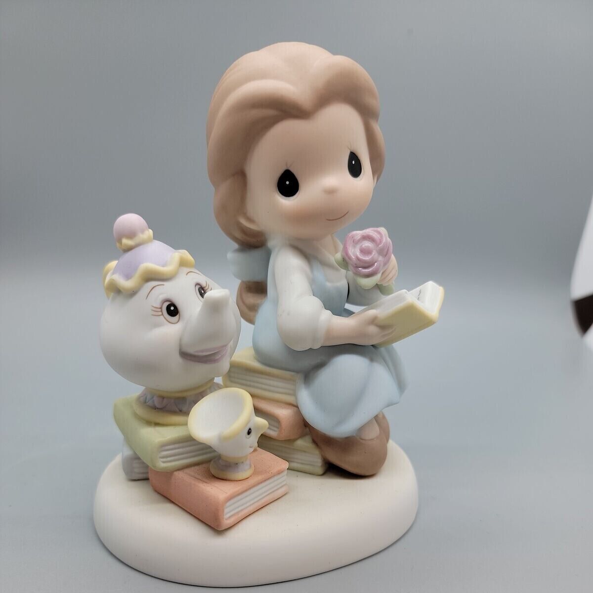 Walt Disney Precious Moments Follow Your Heart Belle & Mrs. Potts Figurine NIB