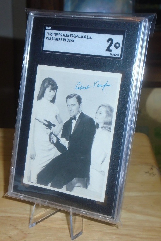1965 Topps Man From U.N.C.L.E. #46 Robert Vaughn-Napoleon Solo SGC 2 GD 1965 Topps Man From U.N.C.L.E. #46 Robert Vaughn-Napoleon Solo SGC 2 GD