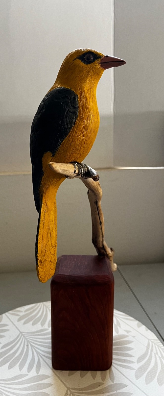 Hand Carved and Hand Painted DecoBird Golden Oriole Carved Bird Hand Carved and Hand Painted DecoBird Golden Oriole Carved Bird