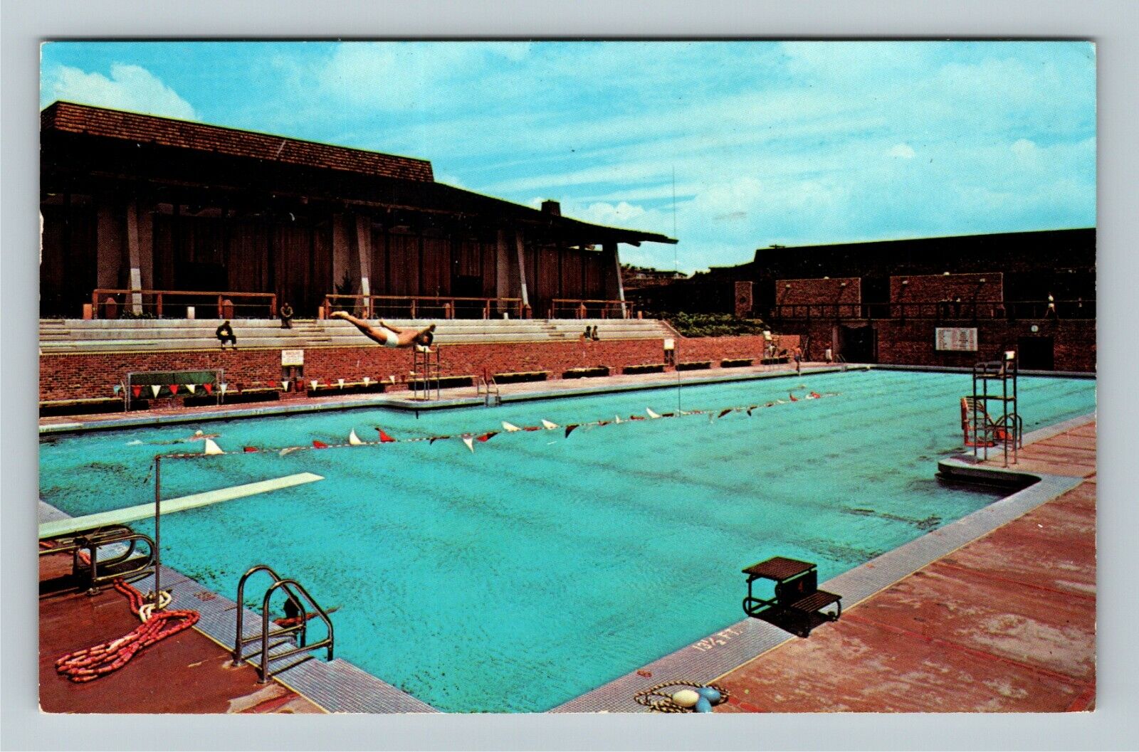 Los Altos Hills CA-California, Foothill College, Arena, c1971 Vintage Postcard